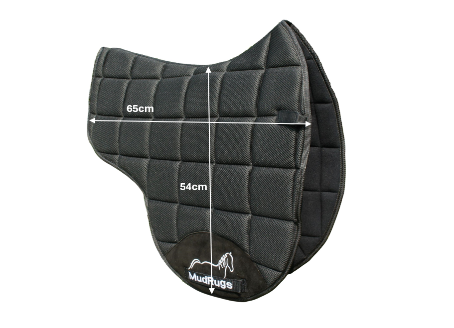 Air Flow Luxury Saddle Pad - Burgundy